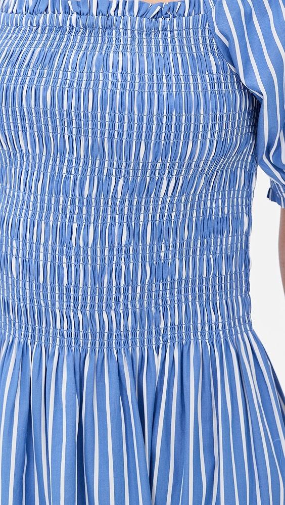 Madewell Smocked Puff Sleeve Midi Dress | Shopbop Product Image
