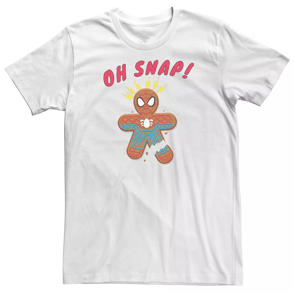 Big & Tall Marvel Spider-Man Oh Snap Gingerbread Cookie Tee, Boy's,  Product Image