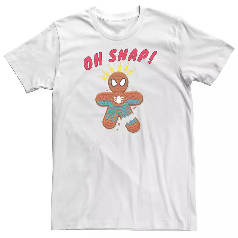 Big & Tall Marvel Spider-Man Oh Snap Gingerbread Cookie Tee, Boy's,  Product Image