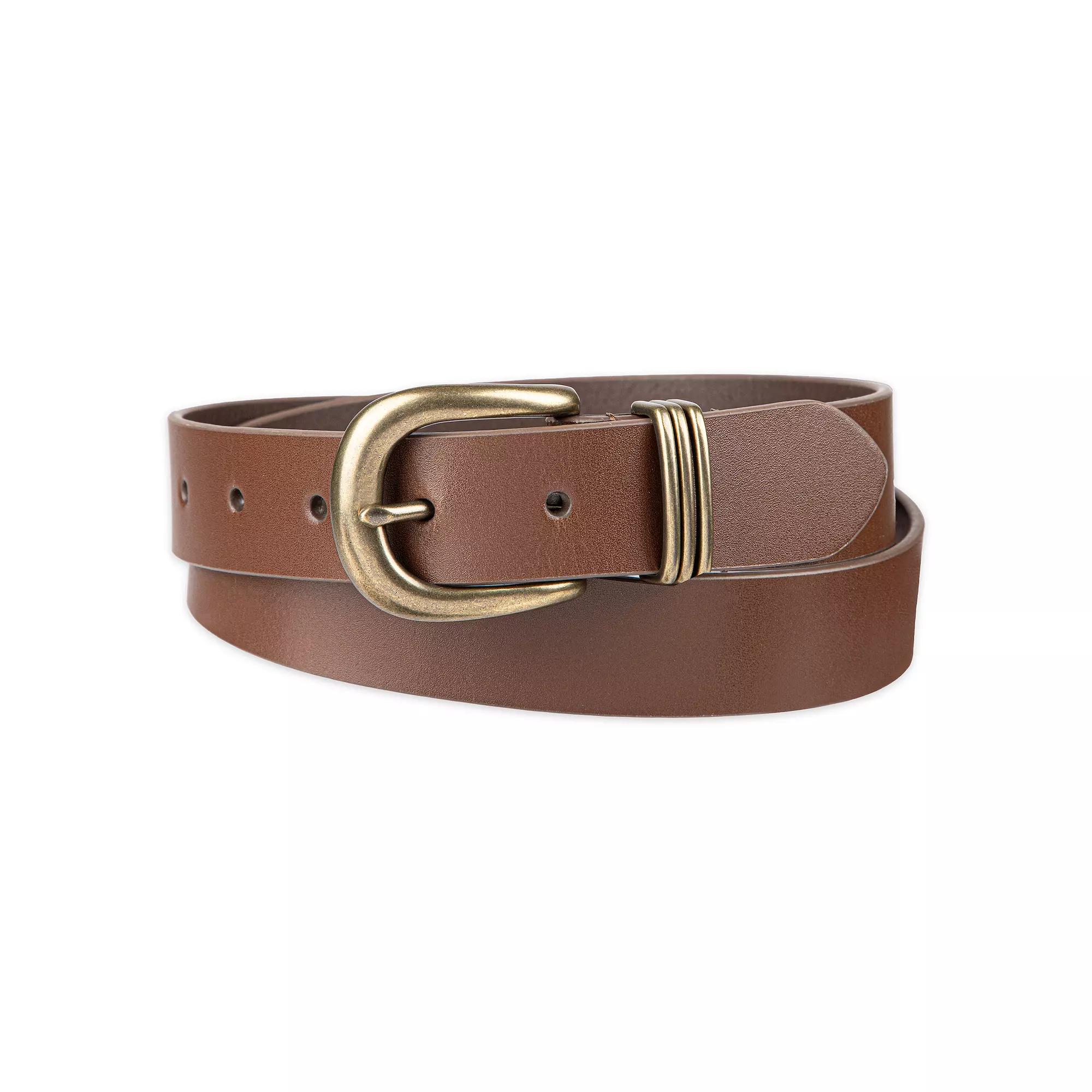 Womens Levis Genuine Leather Triple Metal Keeper Belt Product Image