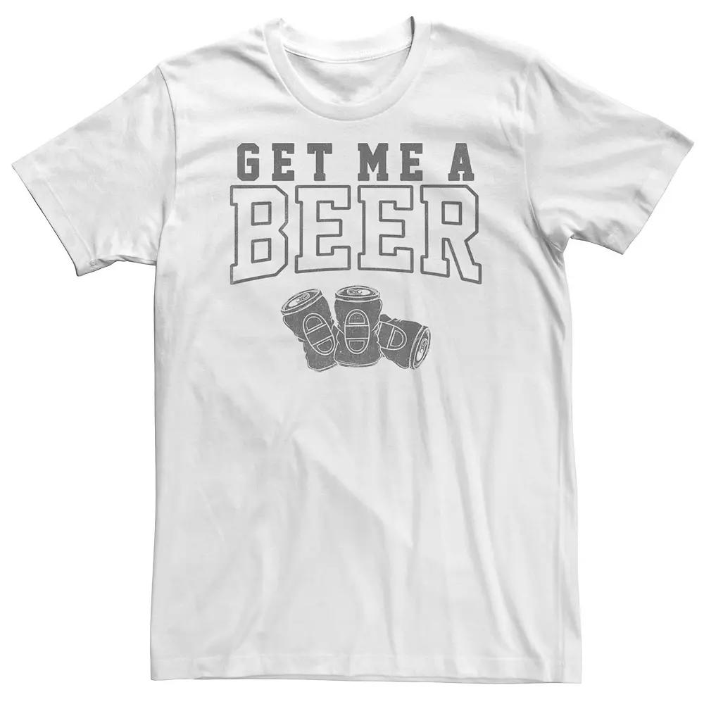 Big & Tall "Get Me A Beer" Tee, Men's,  Product Image