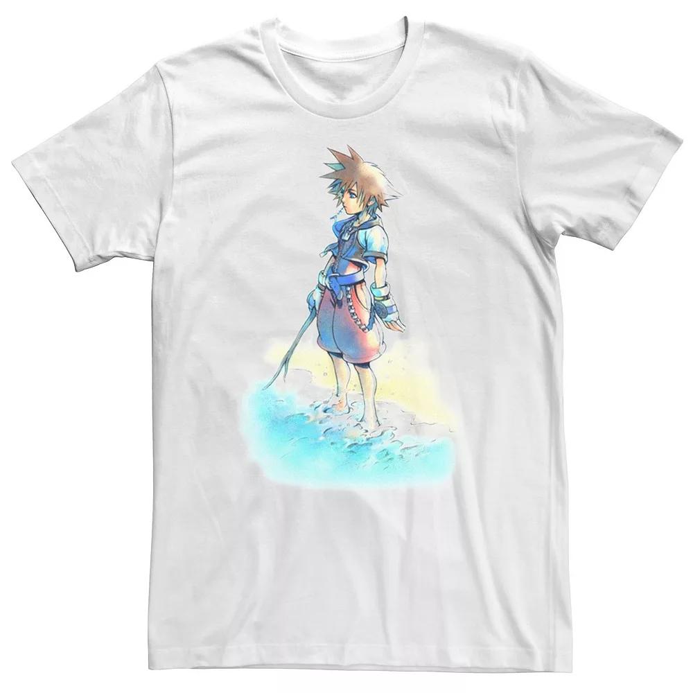 Big & Tall Disney Kingdom Hearts Sora Beach Sketch Tee, Men's,  Product Image