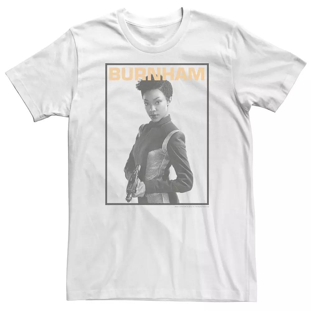 Men's Star Trek Discovery Burnham Greyscale Tee,  Product Image