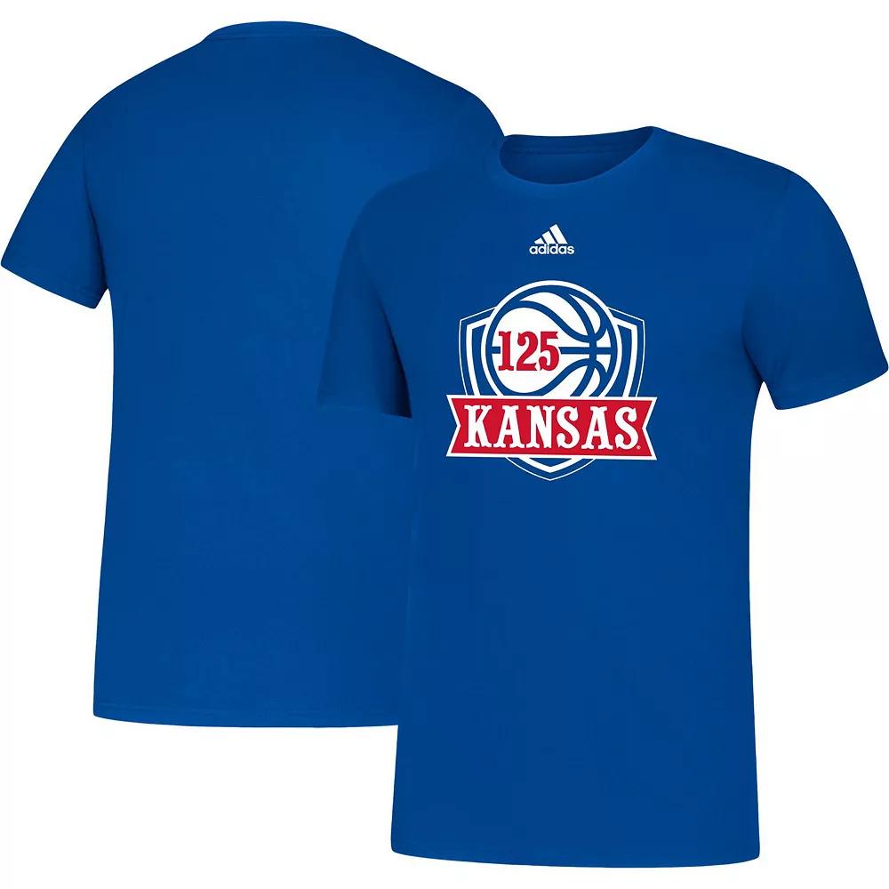 Men's adidas Royal Kansas Jayhawks 125th Season Basketball Amplifier T-Shirt,  Product Image