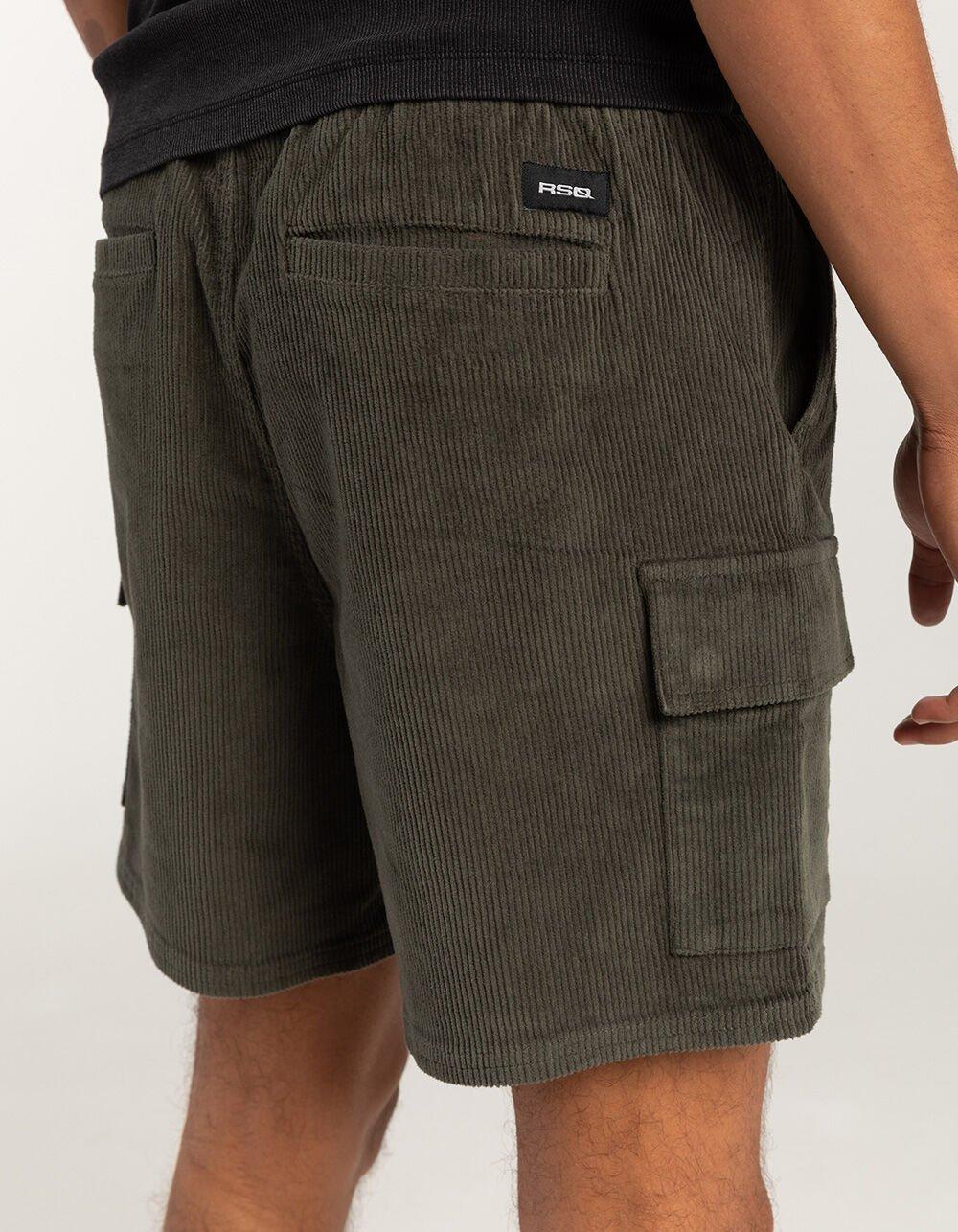 RSQ Mens Cord Cargo Pull On Shorts - SURPLUS Product Image