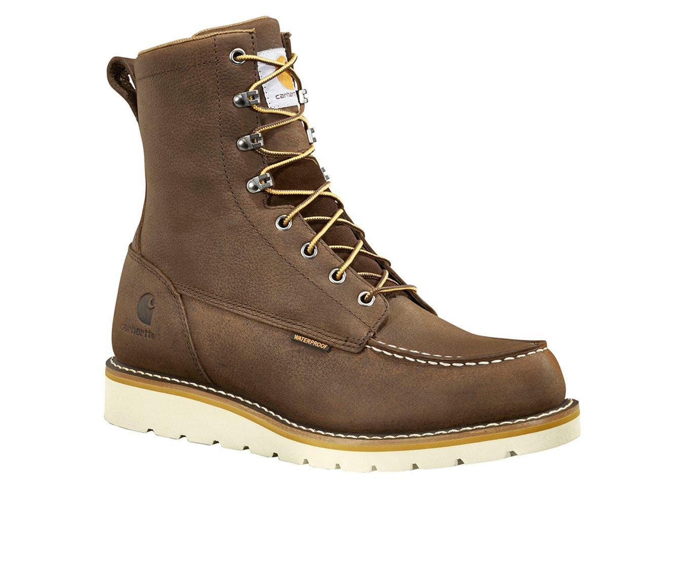 Men's Carhartt FW8095 WP MOC Wedge 8" Soft Toe Work Boots Product Image