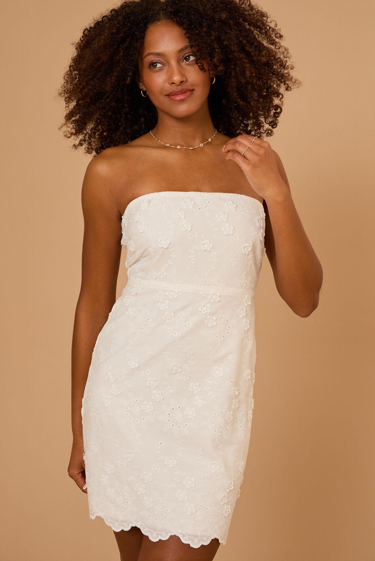 Taylor Strapless Lace Mini Dress Product Image