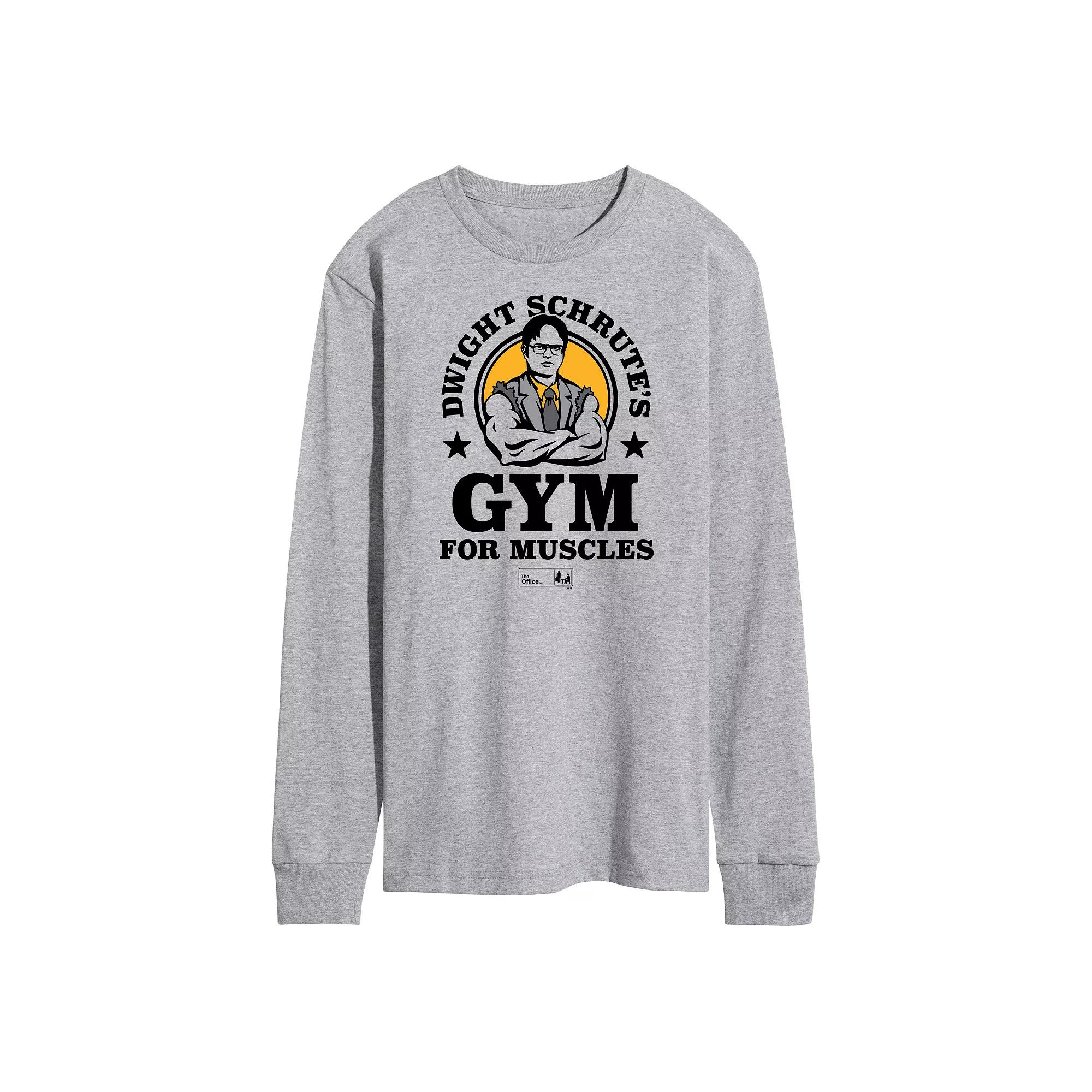 Men's The Office Dwight Schrute's Gym Long Sleeve Tee,  Product Image