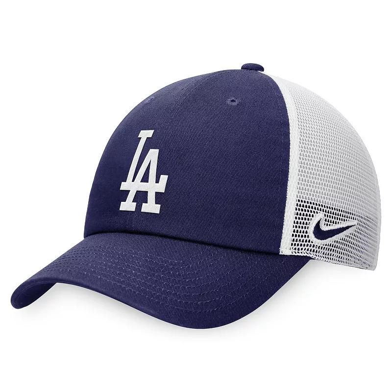 Men's Nike Royal Los Angeles Dodgers Evergreen Club Trucker Adjustable Hat, Size: Medium/Large, Blue Product Image