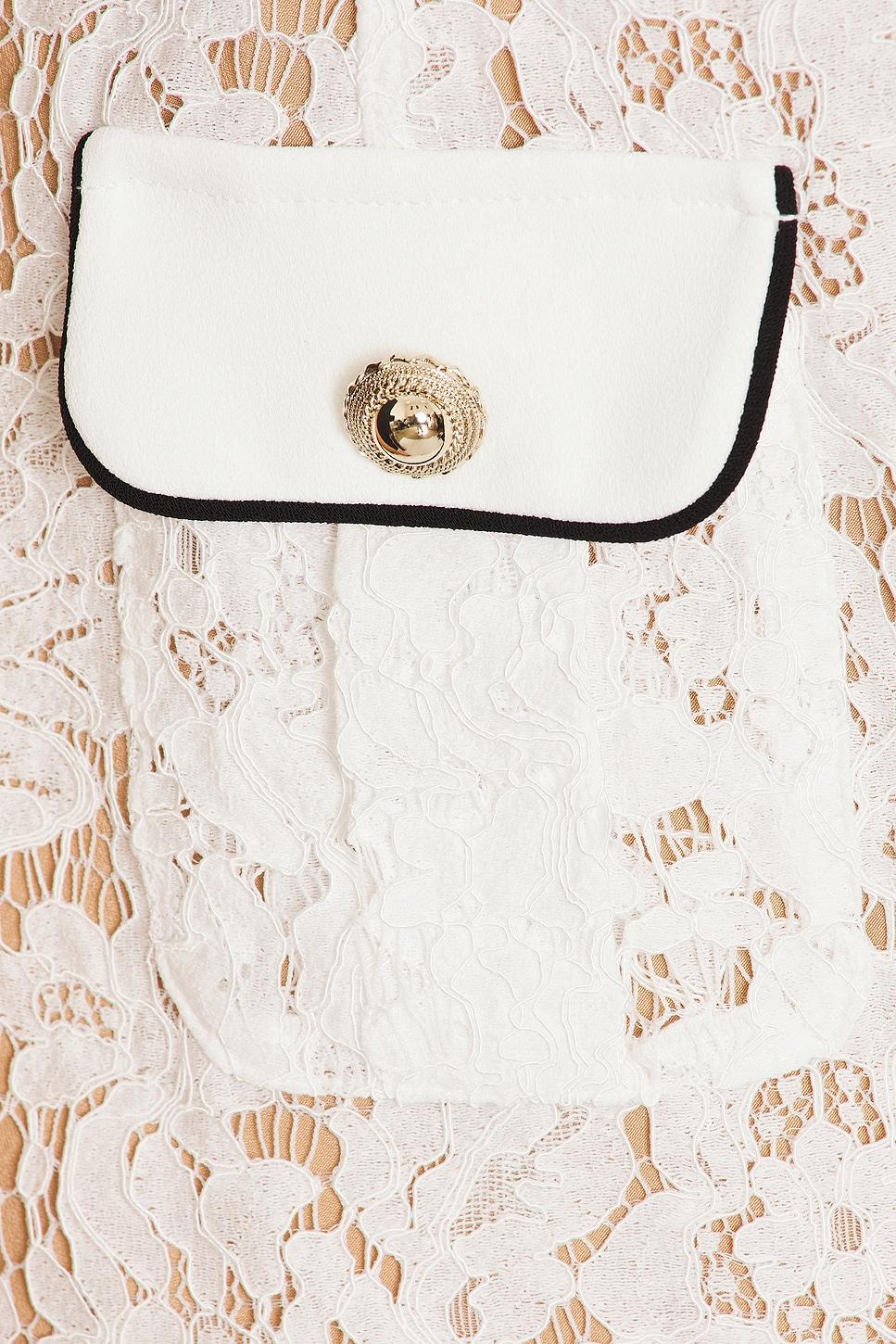 Lace Contrast Collar Mini Dress self-portrait Product Image