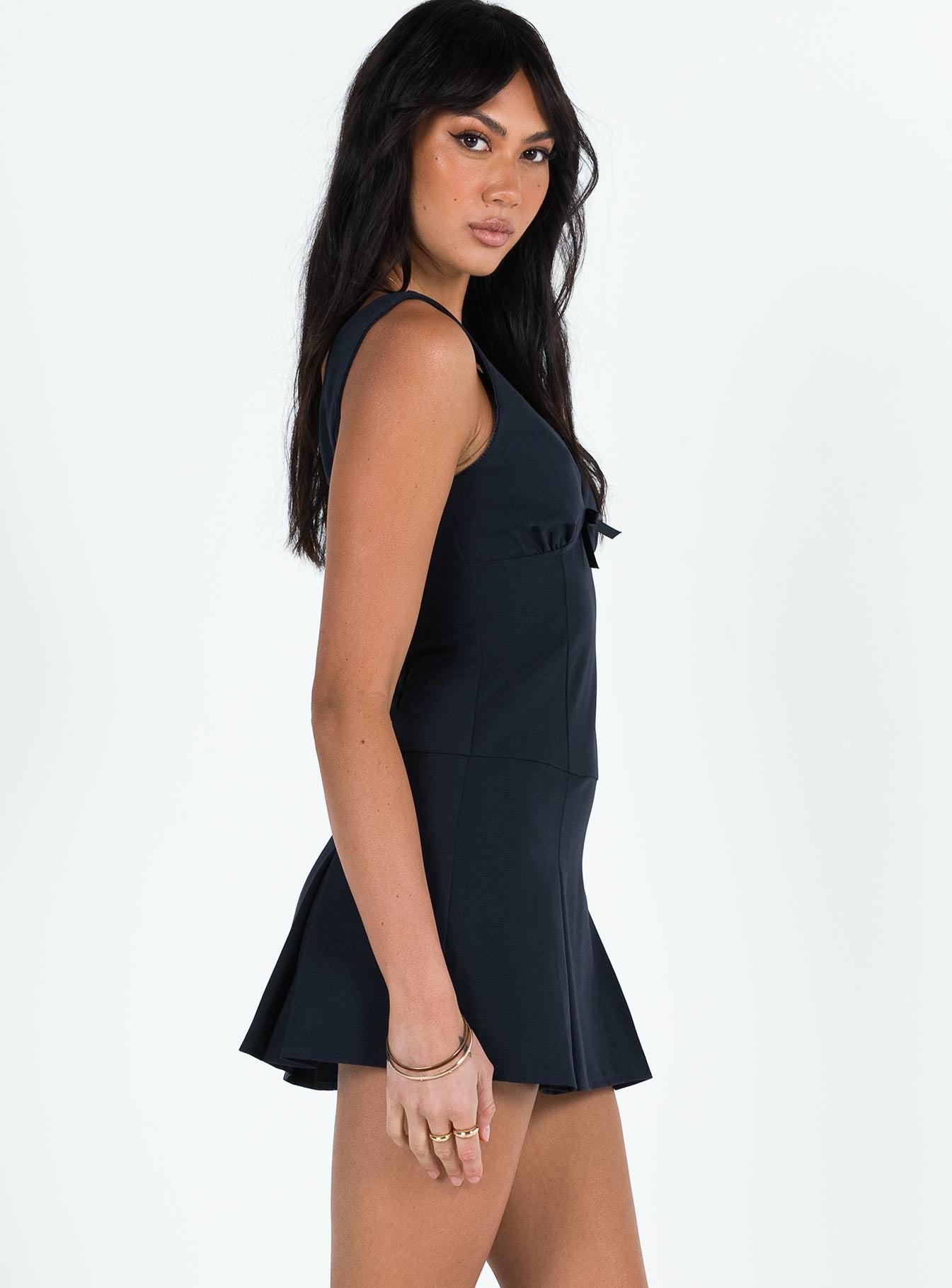 Ristia Mini Dress Navy Product Image