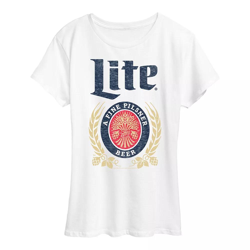 Women's Miller Lite Crest Logo Graphic Tee,  Product Image