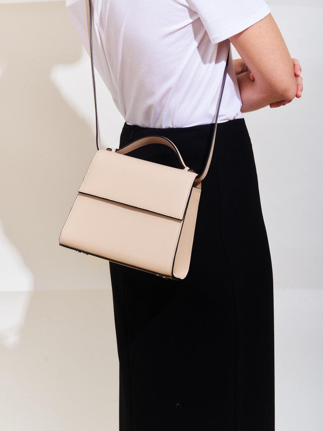 The Medium Top Handle in Nappa Product Image