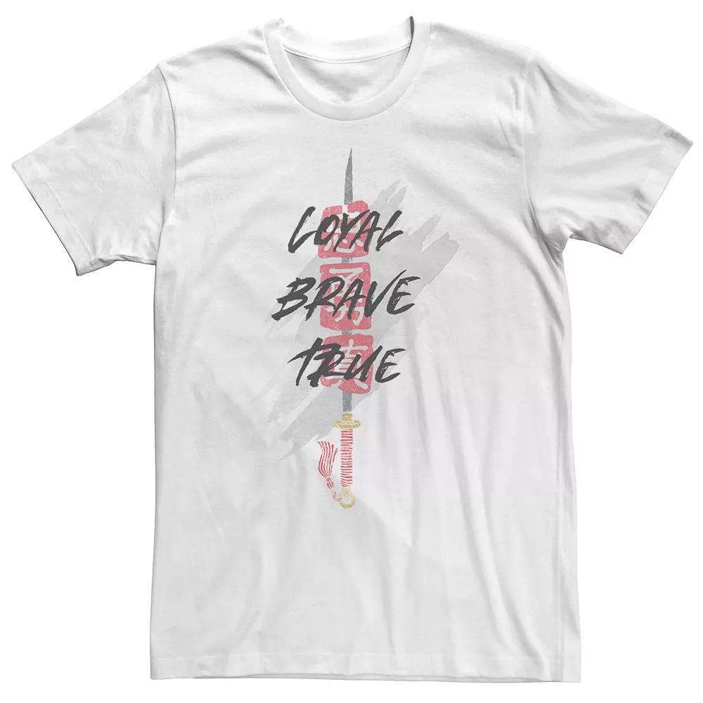 Big & Tall Disney Mulan Live Action Sword Characteristics Overlay Tee, Men's,  Product Image
