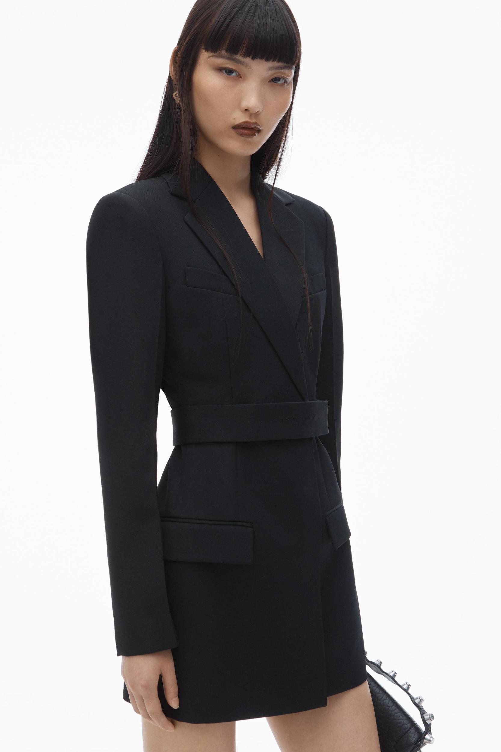 Belted Blazer Dress In Wool Tailoring Product Image