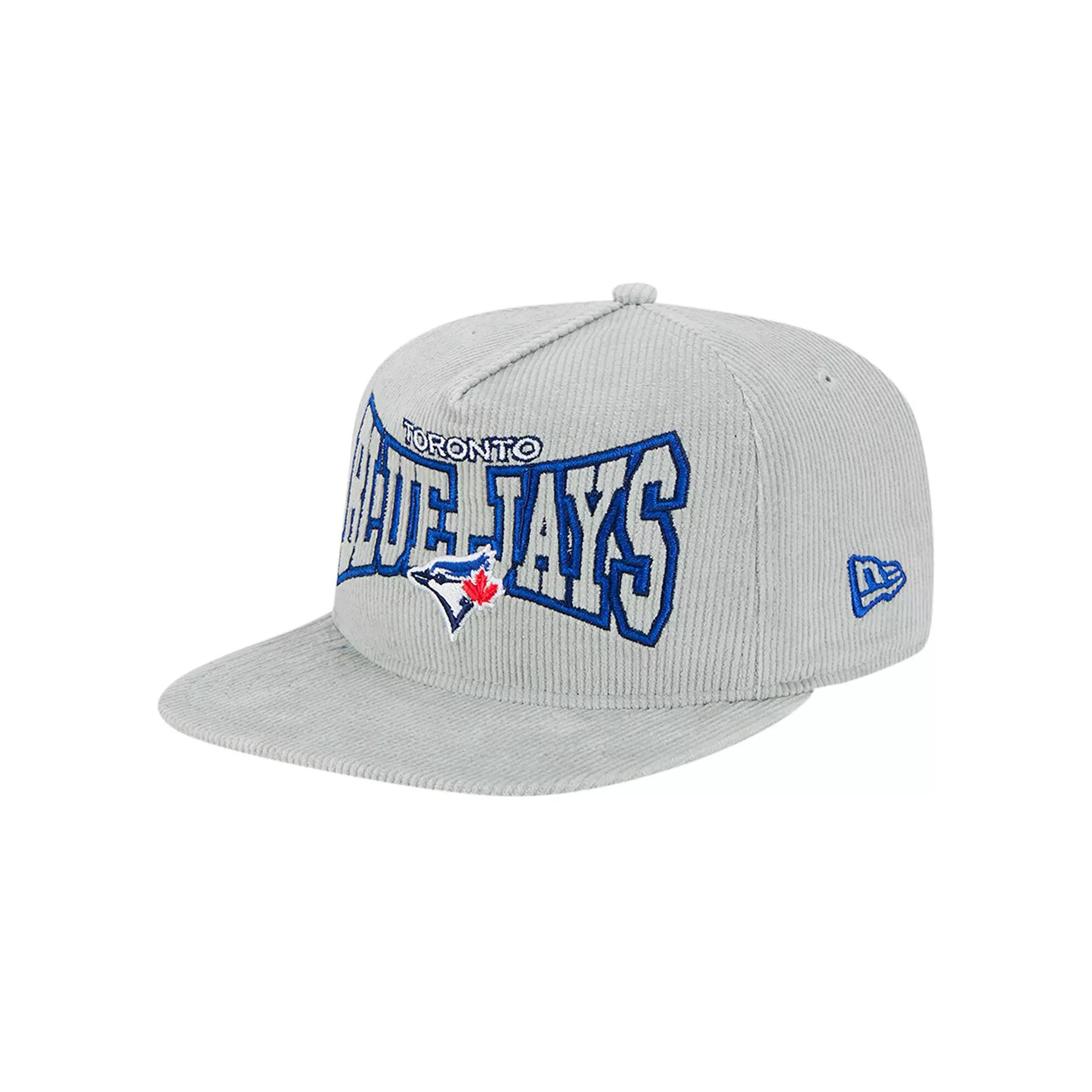 Men's New Era Gray Toronto Blue Jays Corduroy Golfer Snapback Hat, Jay Grey Product Image