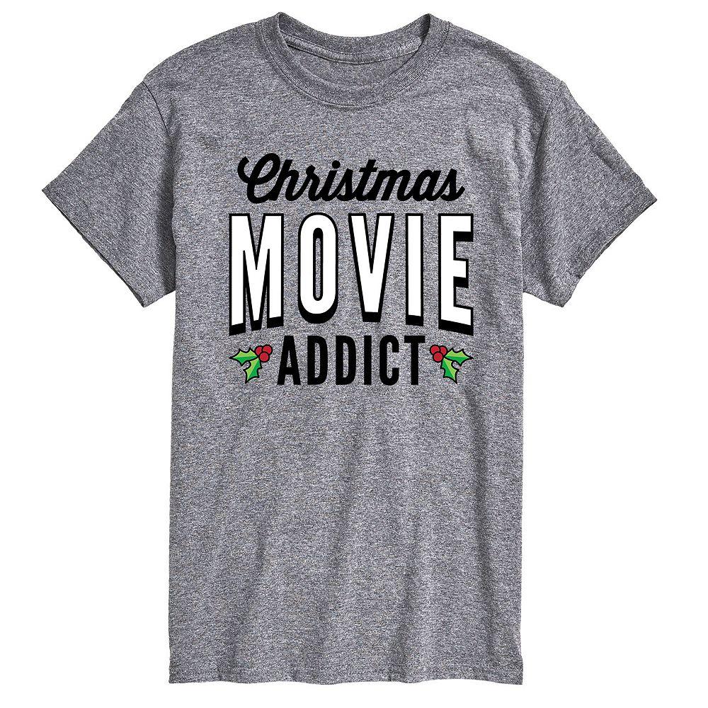 Big & Tall Christmas Movie Addict Tee, Men's,  Product Image