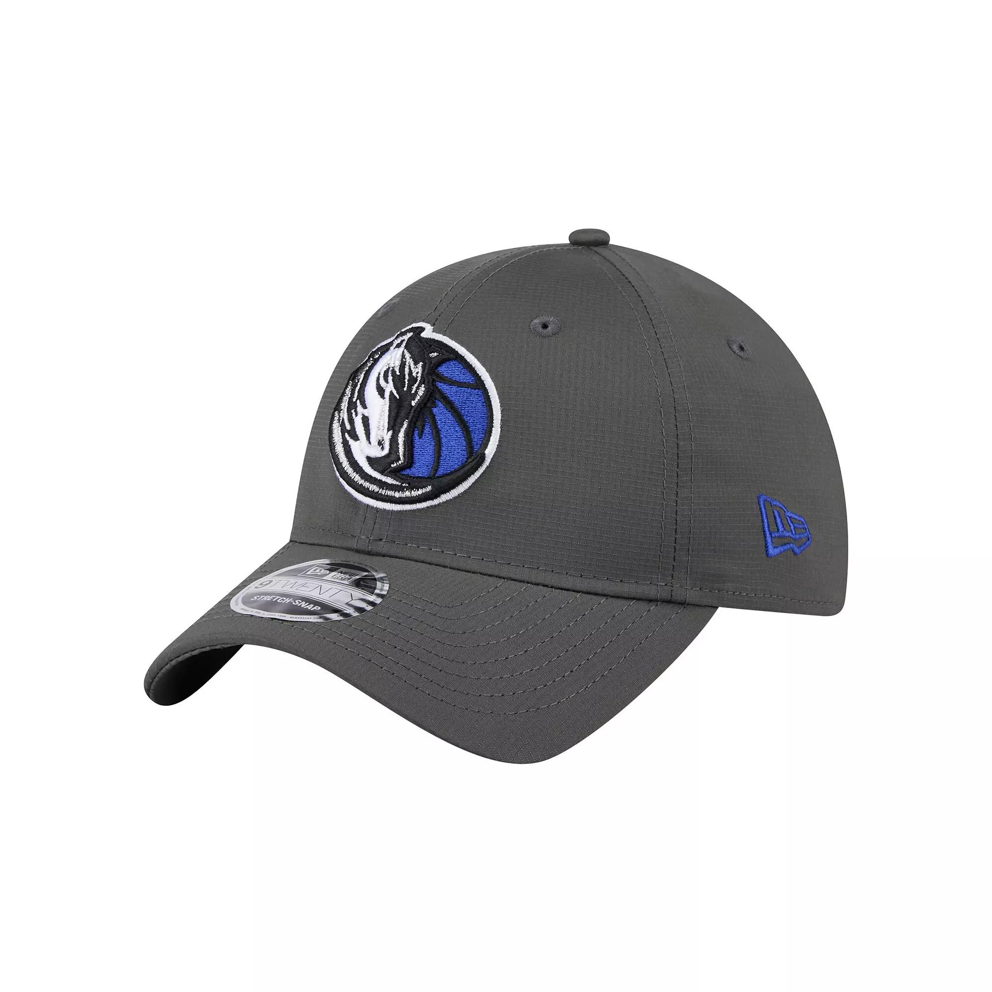 Men's New Era Charcoal Dallas Mavericks Active Ripstop 9TWENTY Adjustable Hat Product Image