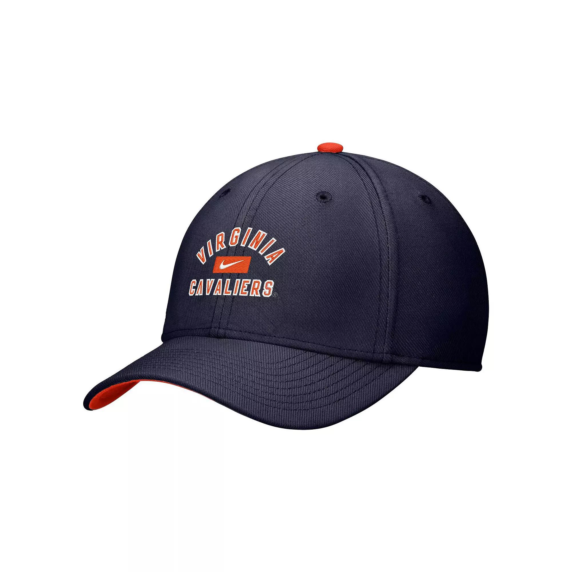 Men's Nike Navy Virginia Cavaliers Rise Flex Hat,  Product Image