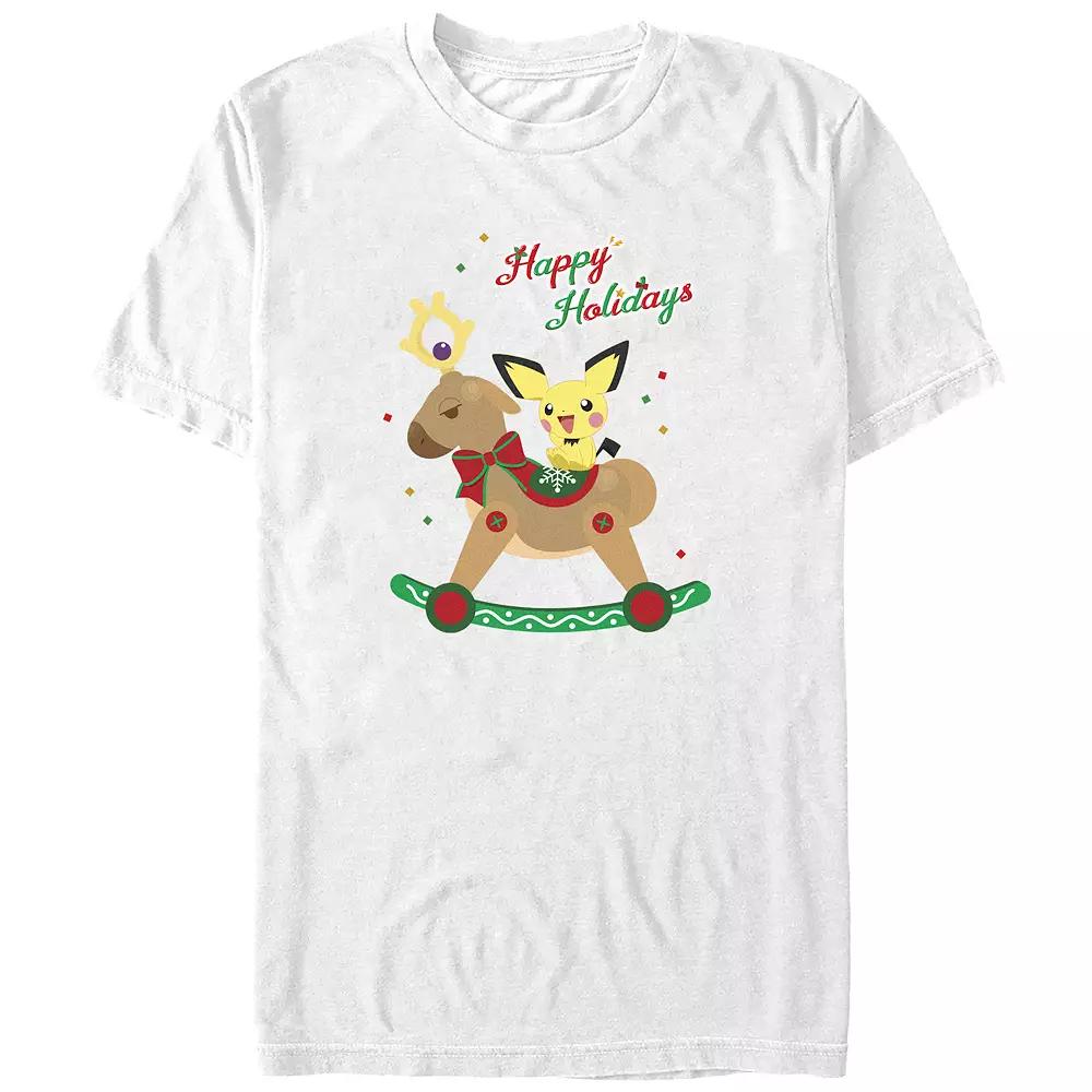 Big & Tall Pokemon Rockin Reindeer Happy Holidays Graphic Tee, Men's,  Product Image