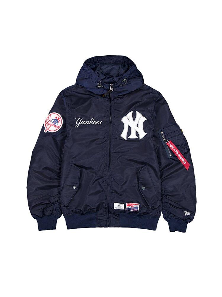 NEW YORK YANKEES X ALPHA X NEW ERA L-2B BOMBER JACKET (BLACK) Product Image