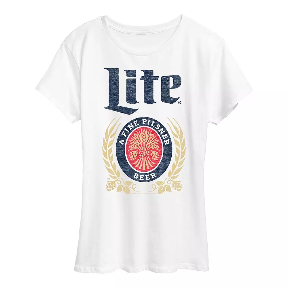 Women's Miller Lite Crest Logo Graphic Tee,  Product Image