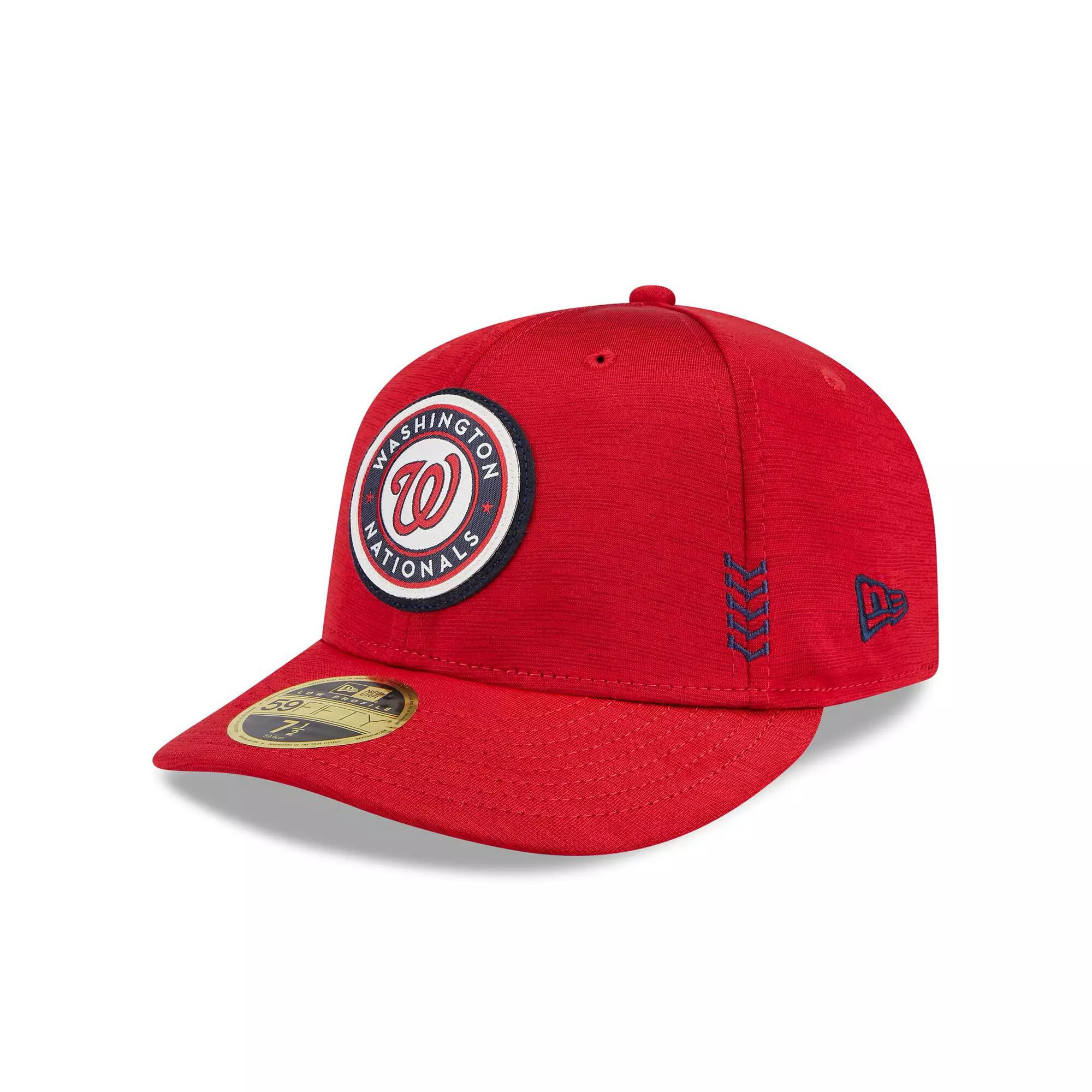 Men's New Era Red Washington Nationals 2024 Clubhouse Low Profile 59FIFTY Fitted Hat,  Product Image