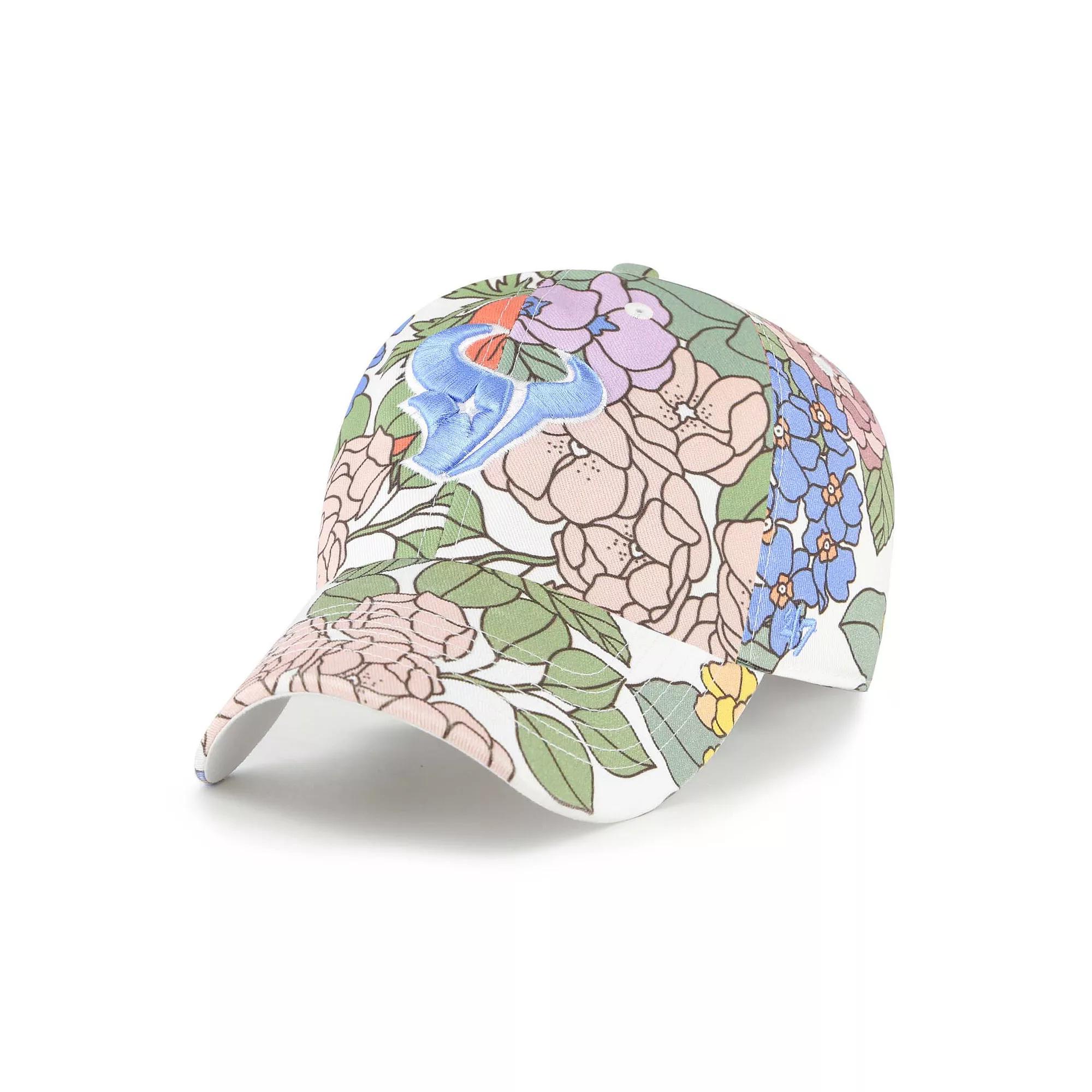 Women's '47 White Houston Texans Florentina Clean Up Adjustable Hat Product Image