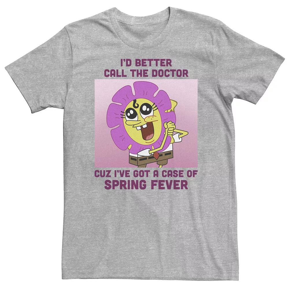 Big & Tall Spongebob Squarepants Spring Fever Flower Tee, Men's,  Product Image