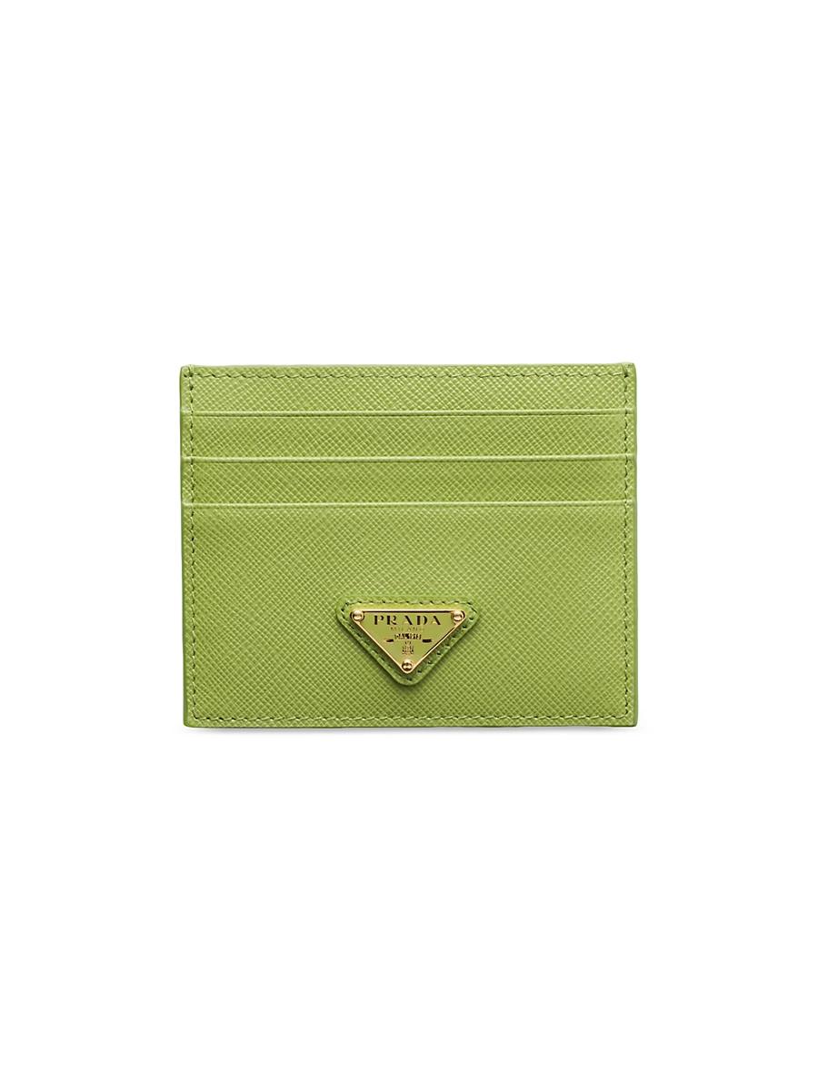 Womens Saffiano Leather Card Holder Product Image