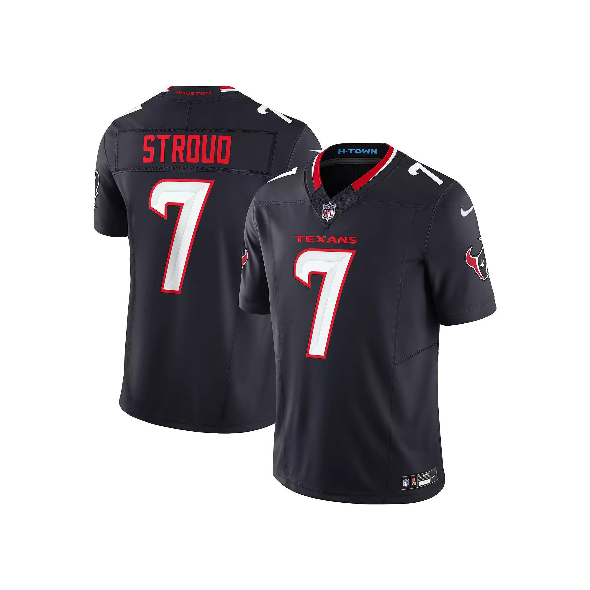 Men's Nike C.J. Stroud Navy Houston Texans Vapor F.U.S.E. Limited Jersey,  Product Image