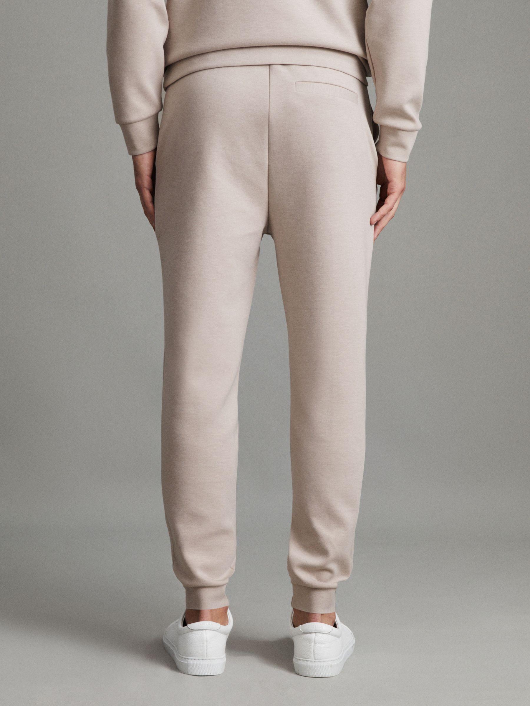 Interlock Jersey Drawstring Joggers in Oatmeal Product Image