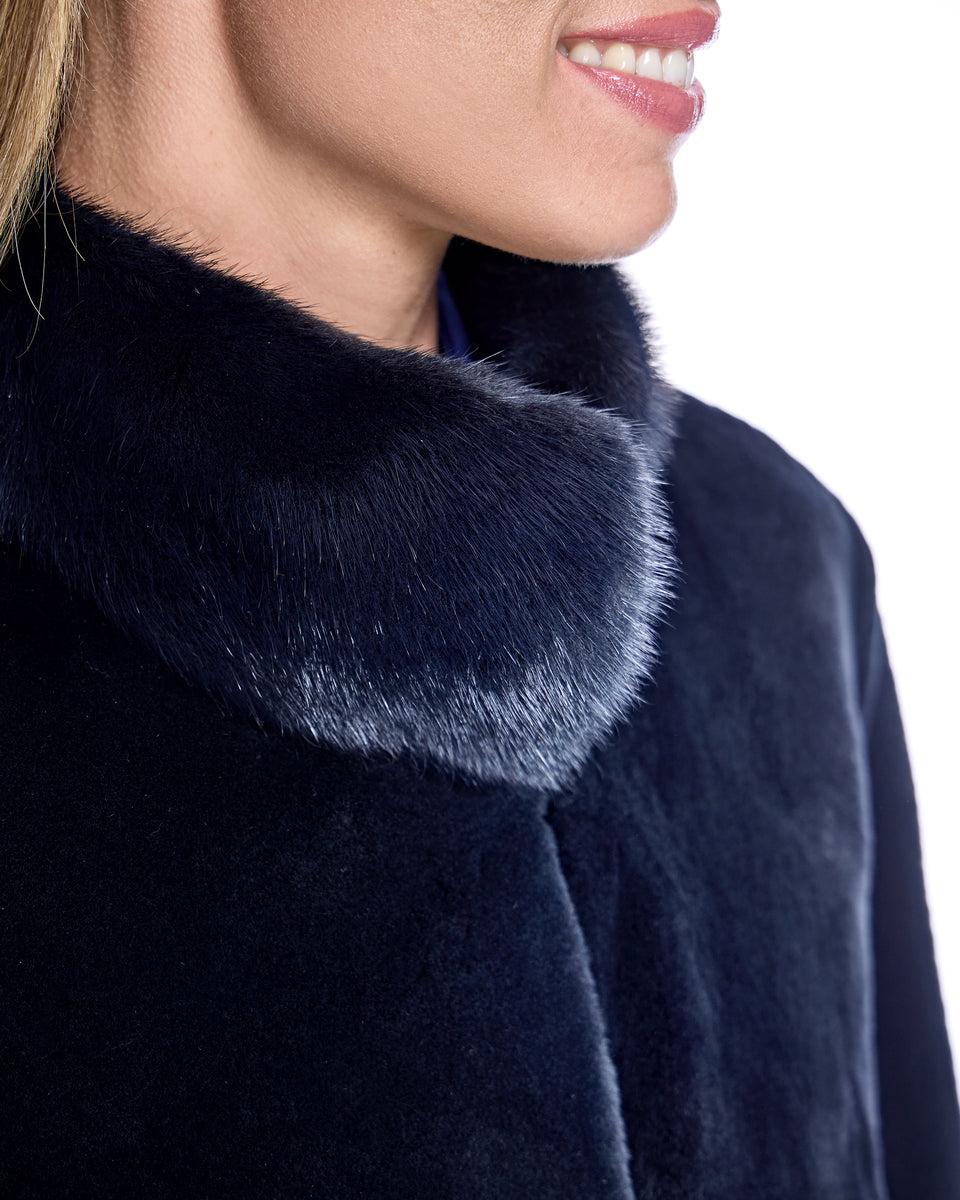 Reversible Plucked Mink Coat Product Image