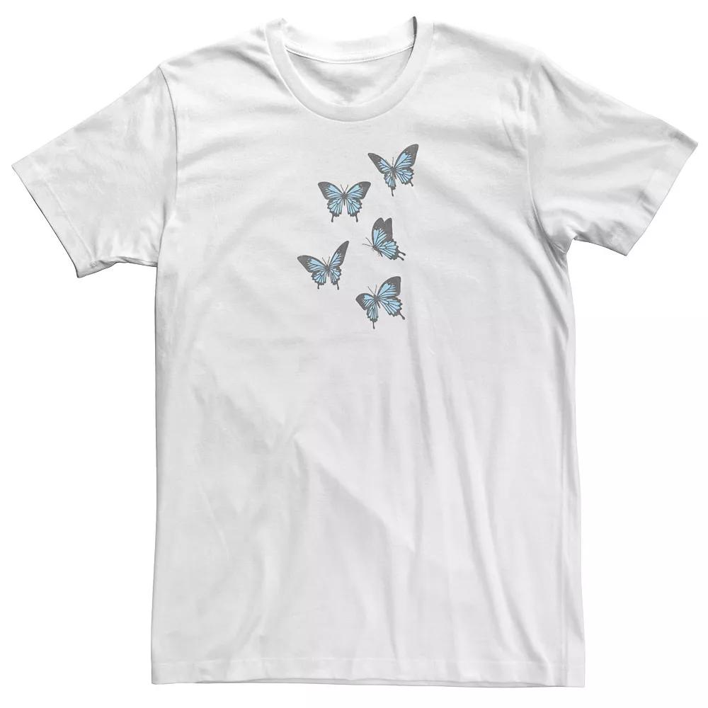 Big & Tall Fifth Sun Blue Butterflies Portraits Tee, Men's,  Product Image
