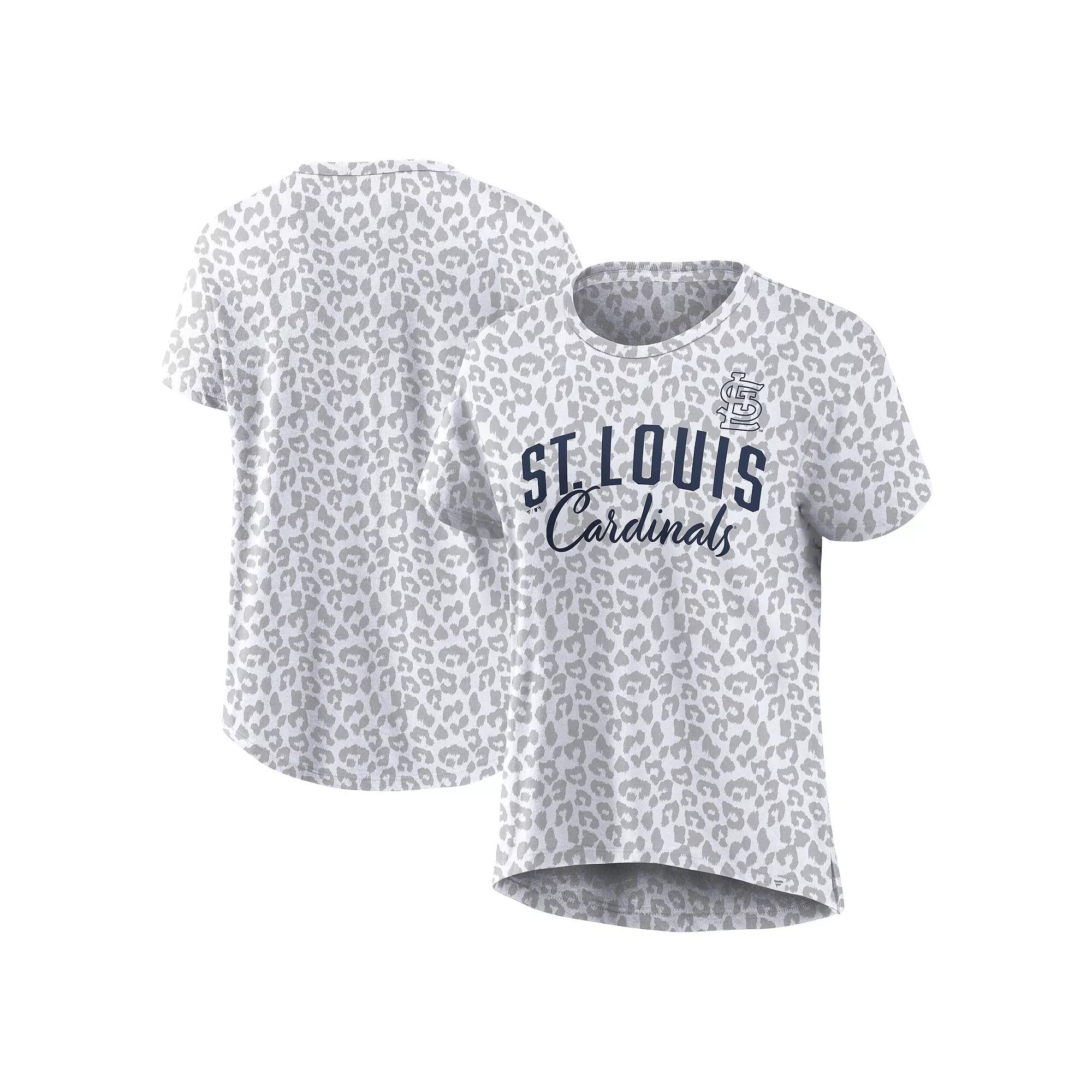 Women's Profile White St. Louis Cardinals Plus Size Leopard T-Shirt, Size: 2XL Product Image