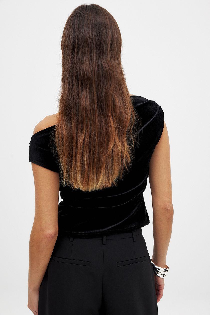 Draped Velvet Top Product Image