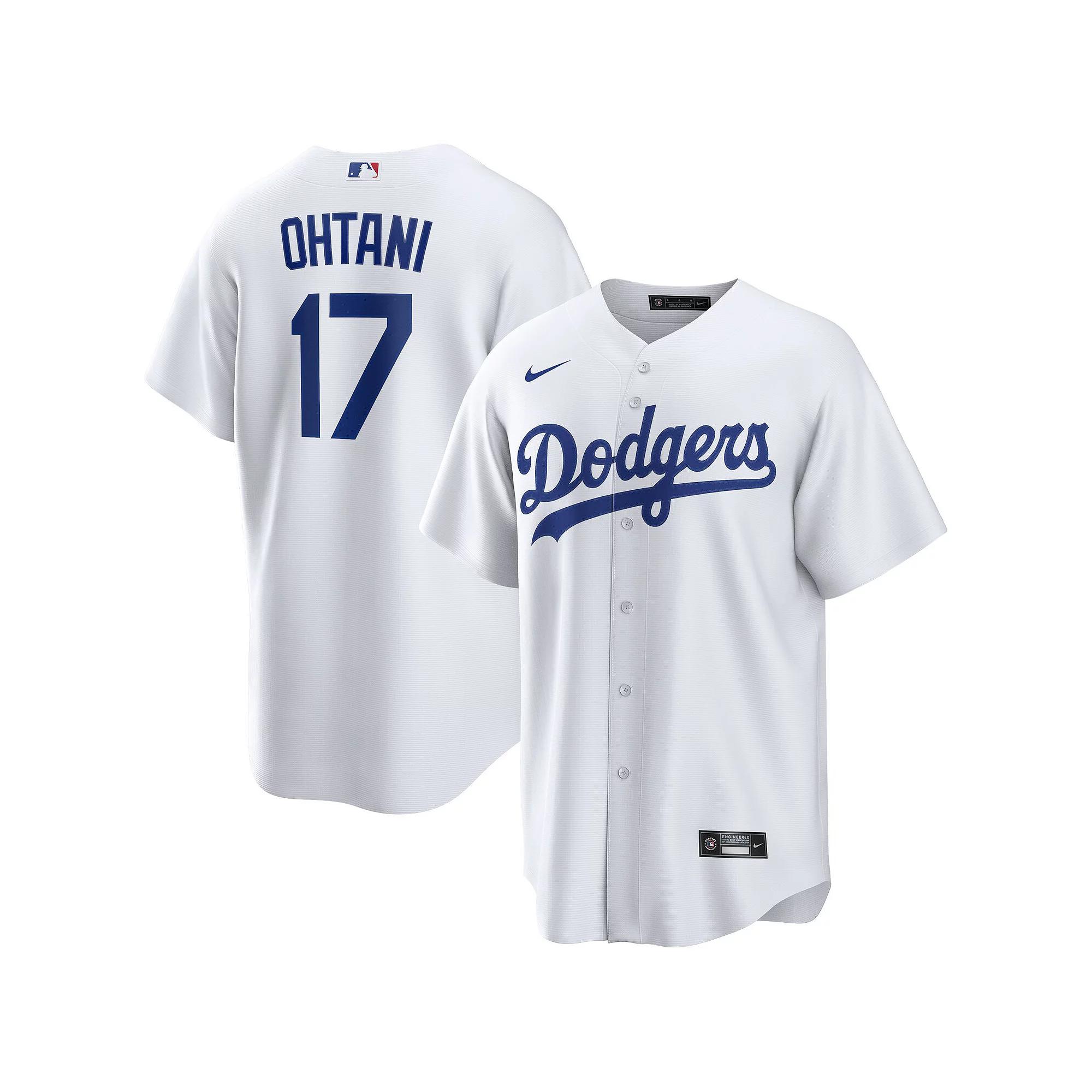 Men's Nike Shohei Ohtani White Los Angeles Dodgers Home Replica Player Jersey, Size: Large Product Image