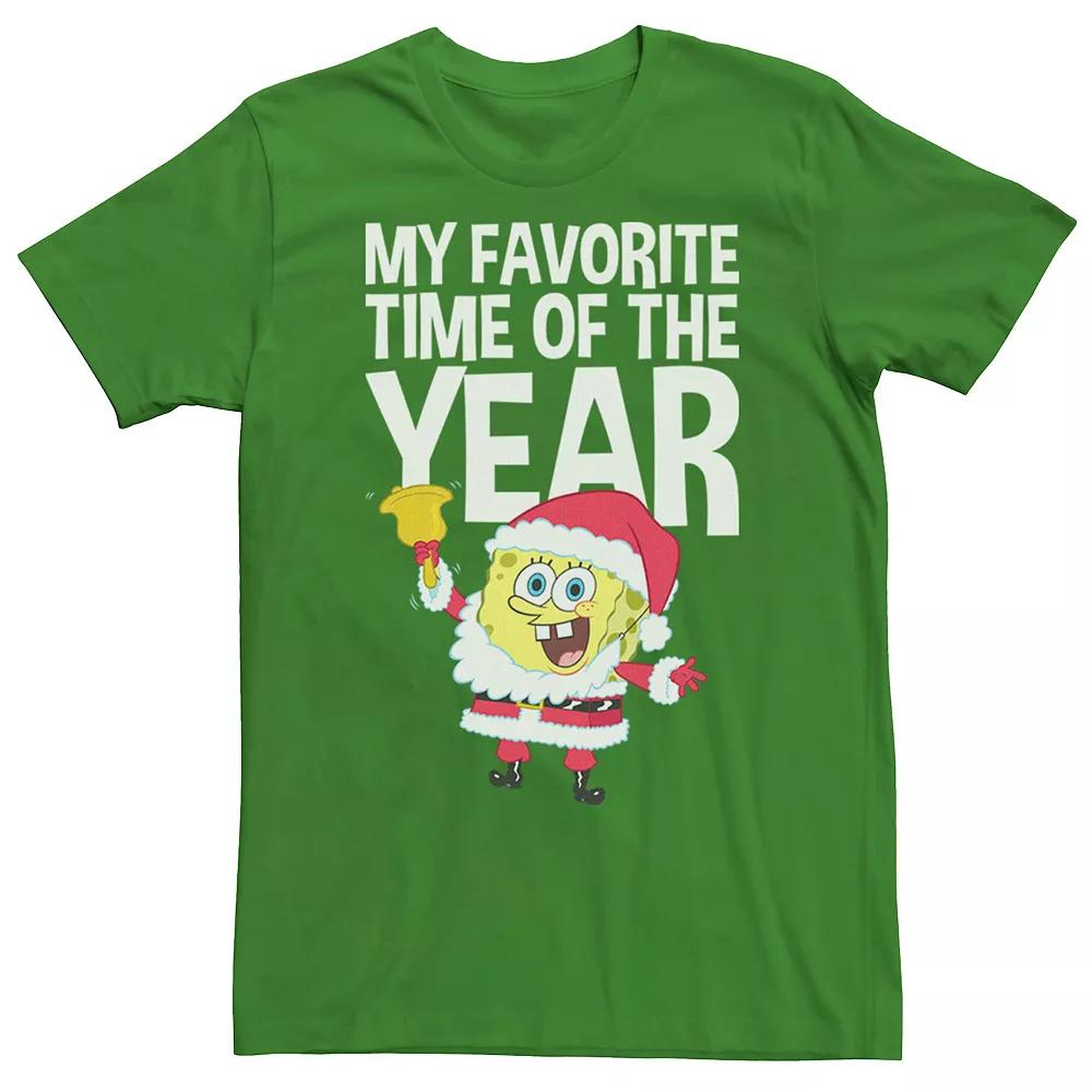 Men's Spongebob Squarepants Santa Christmas Tee,  Product Image