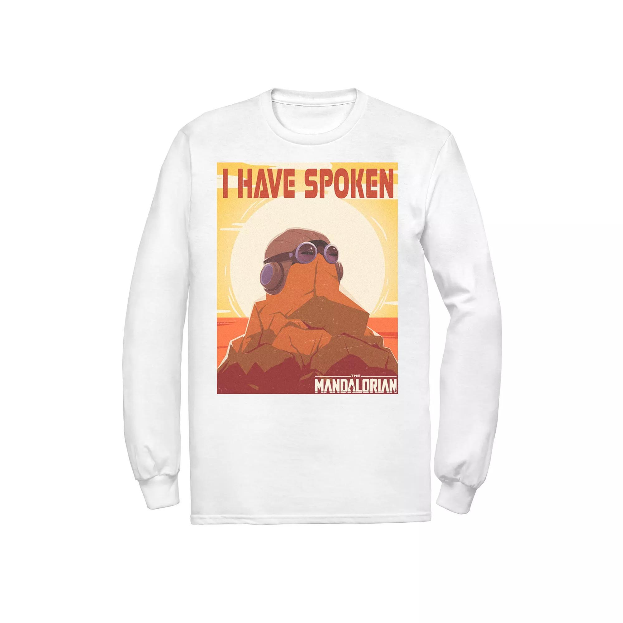Men's Star Wars The Mandalorian I Have Spoken Poster Tee,  Product Image