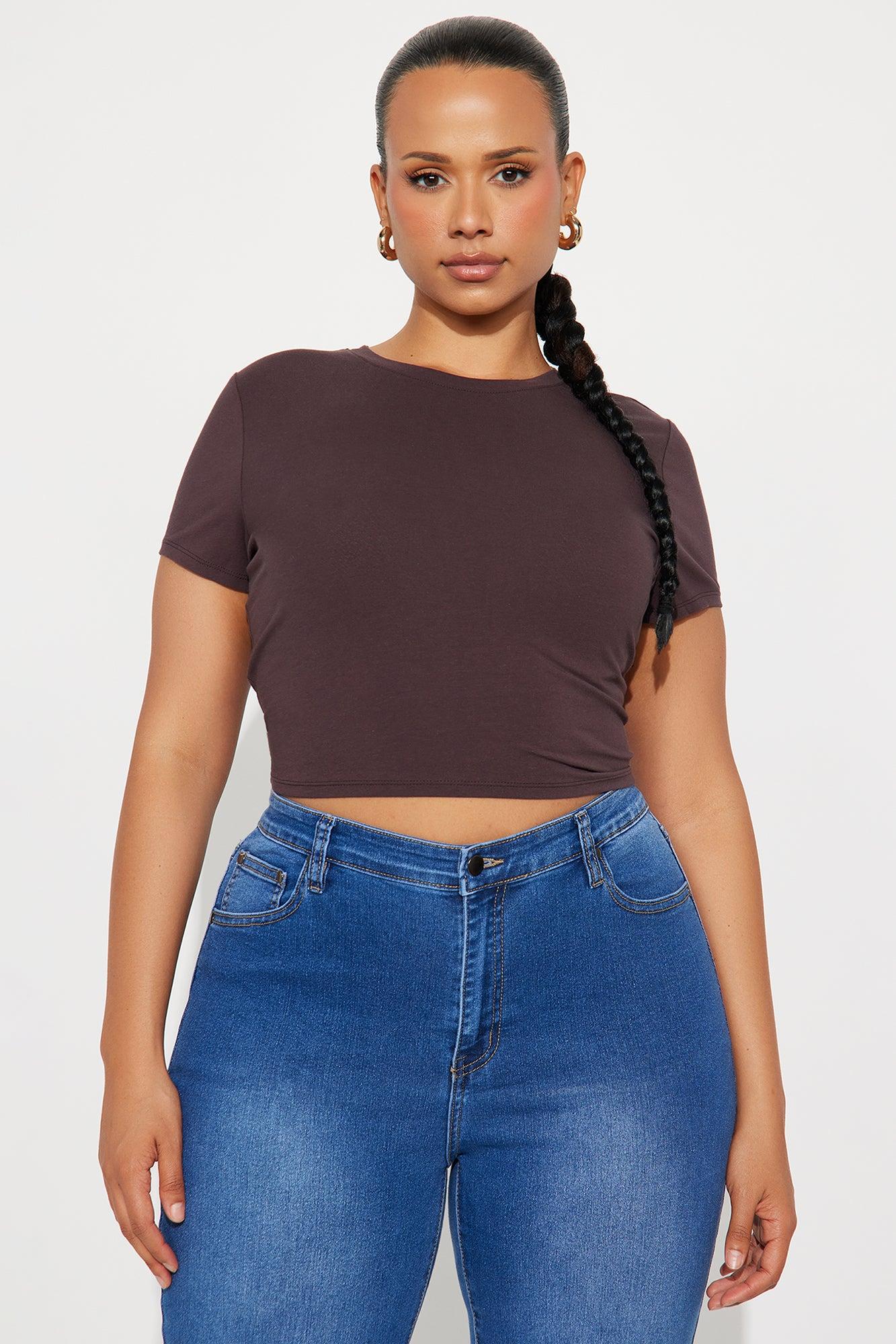 Robin Crop Top - Chocolate Female Product Image