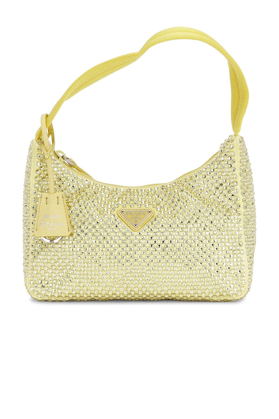 Prada Crystal Embellished Re-Edition 2000 Shoulder Bag FWRD Renew Product Image