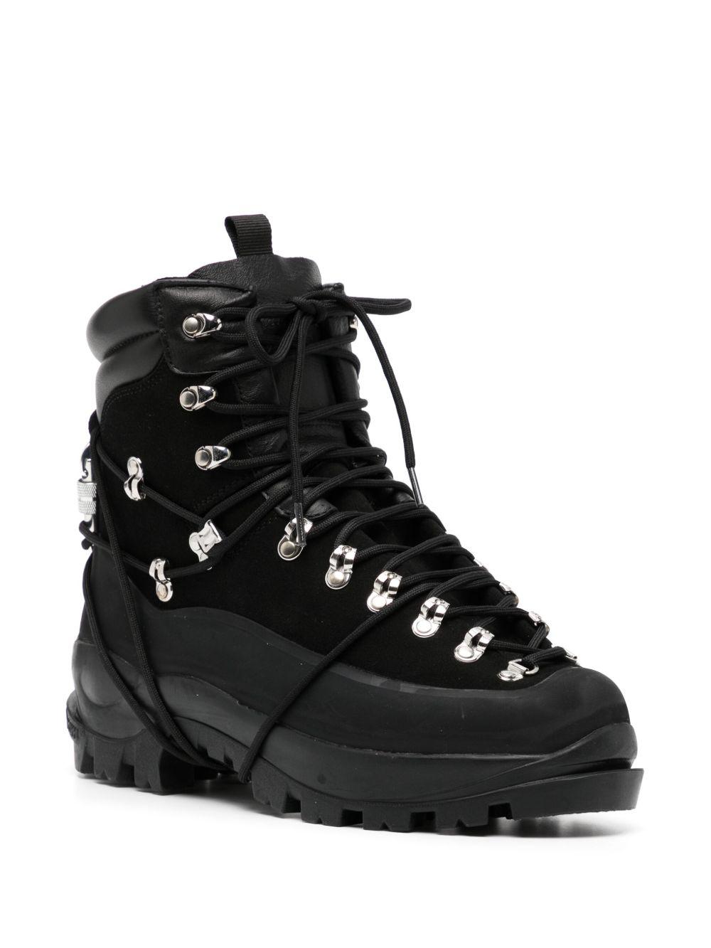 lace-up leather hiking boots Product Image