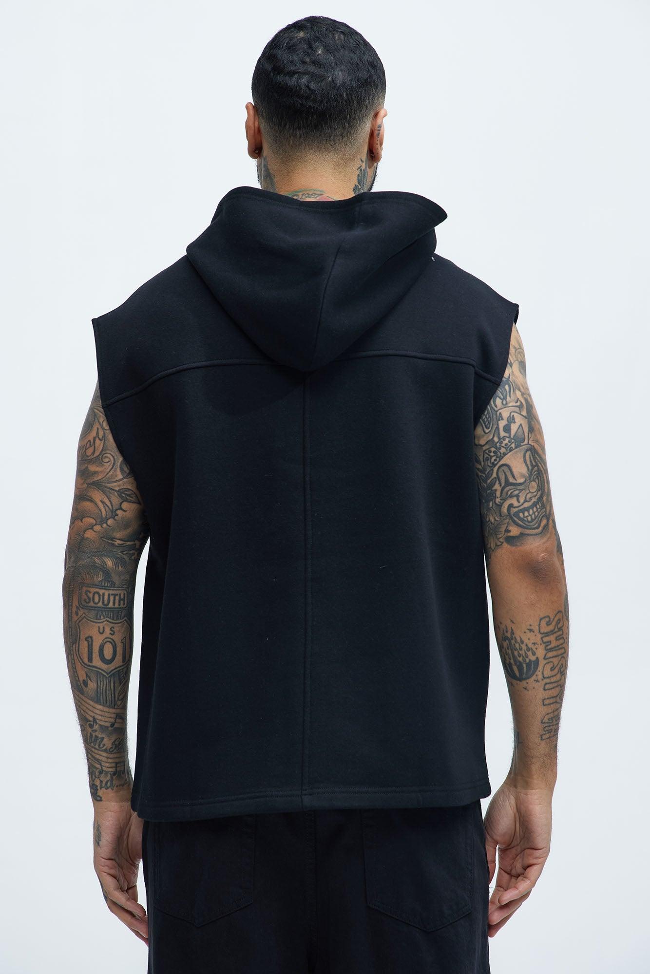 Tyson Lets Go Sleeveless Hoodie - Black Product Image