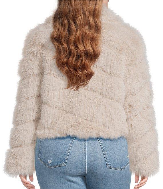 Azalea Wang Plus Size Tumi Faux Fur Collared Filled Jacket Product Image