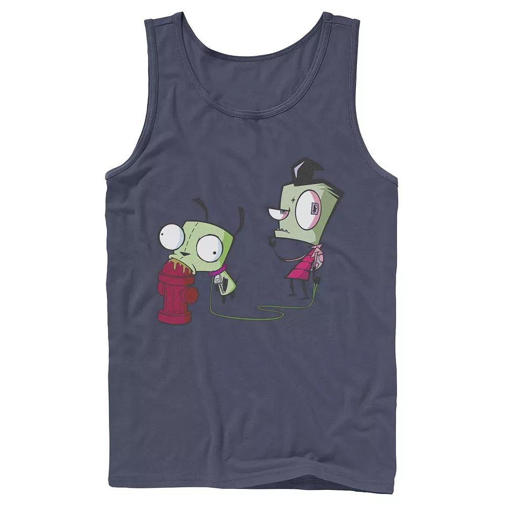 Men's Nickelodeon Invader Zim Walking Gir Fire Hydrant Portrait Graphic Graphic Tank Top,  Product Image