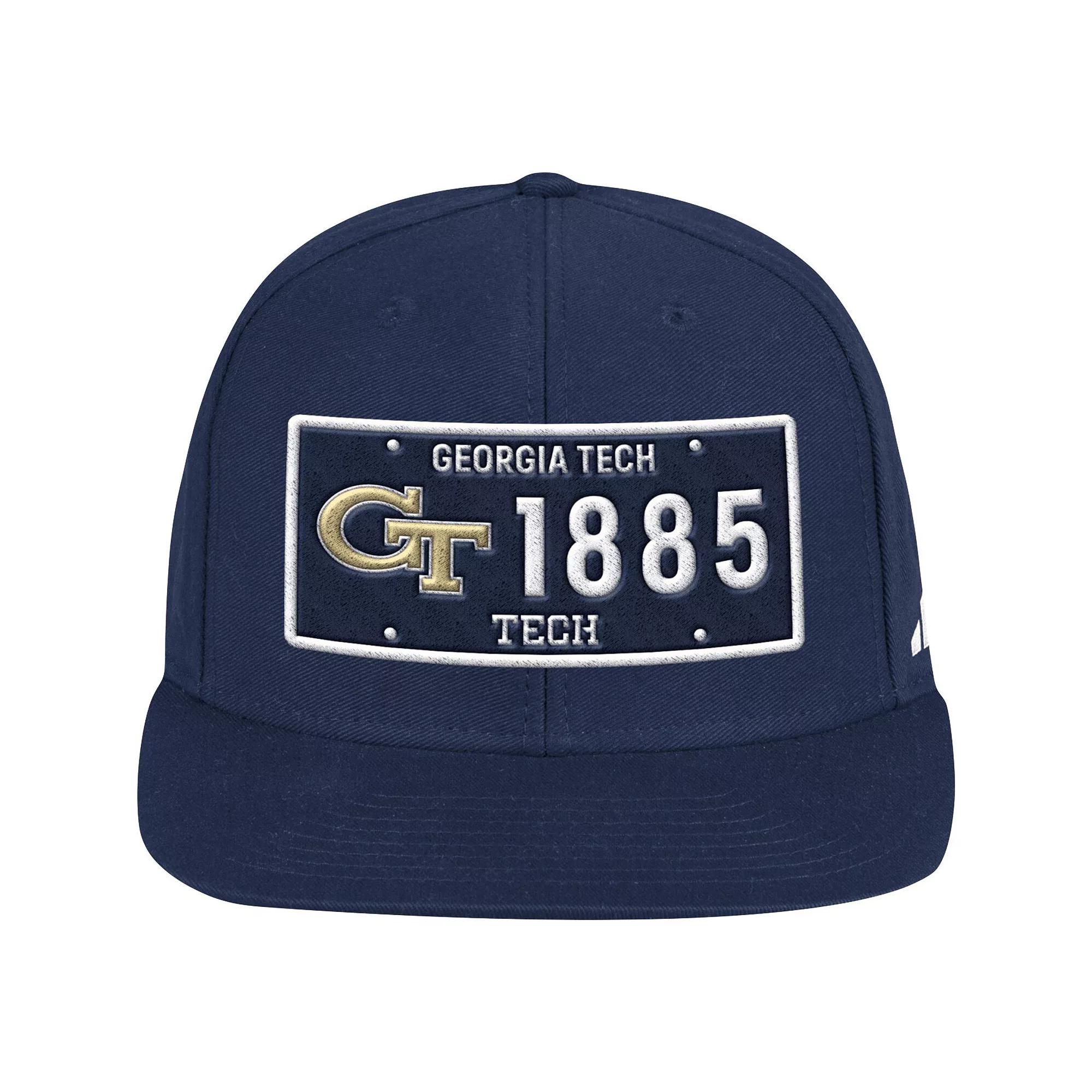 Men's adidas Navy Georgia Tech Yellow Jackets Established Snapback Hat, Nc2 Blue Product Image