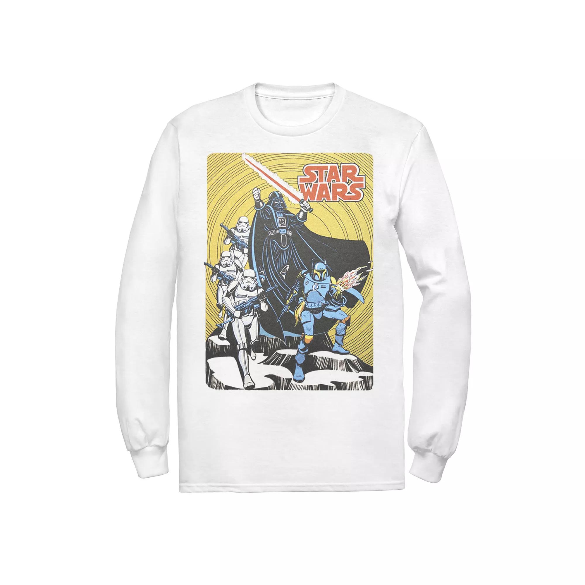 Men's Star Wars Vintage Group Shot Poster Tee,  Product Image