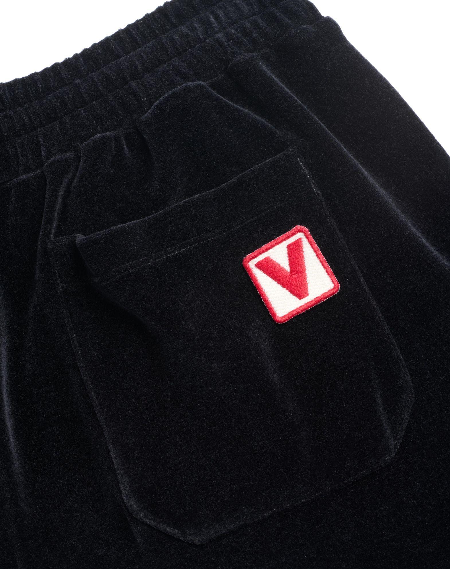 Chenille Jogging Pants With Chez Valentino Patch Product Image
