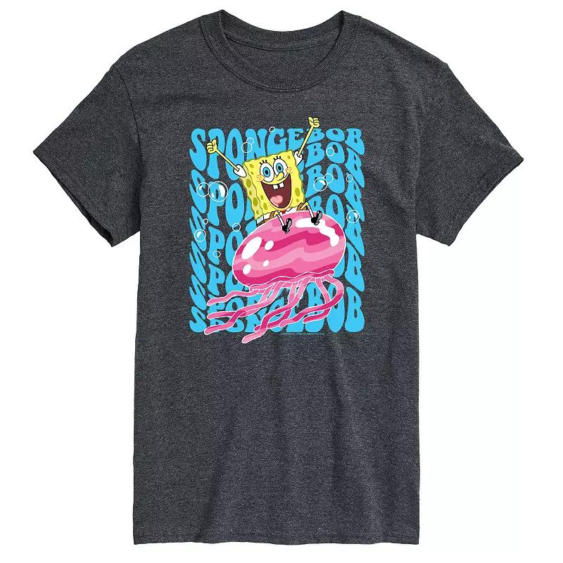 Big & Tall SpongeBob SquarePants Riding The Jellyfish Graphic Tee, Men's,  Product Image