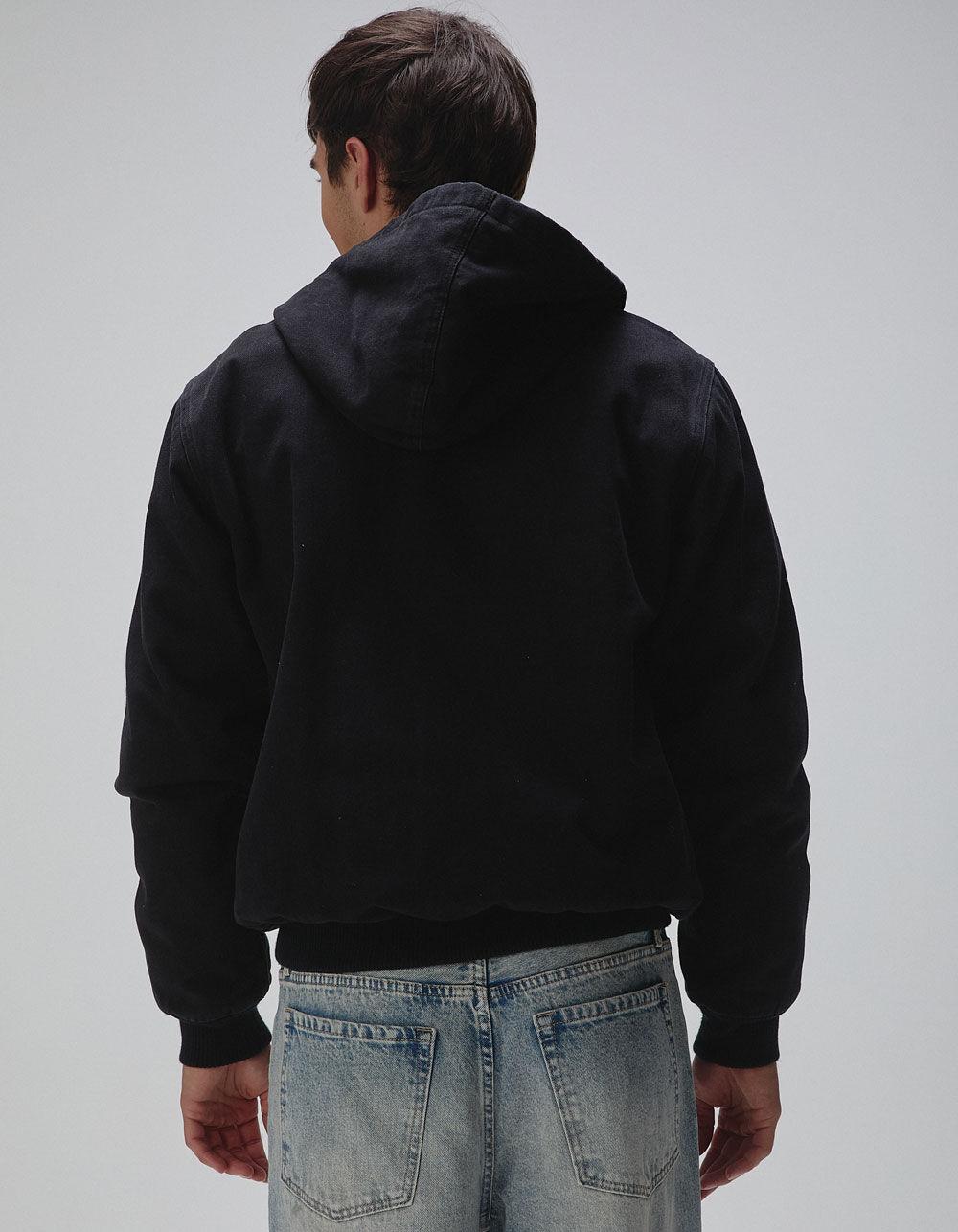 RSQ Mens Oversized Hooded Twill Jacket - OLIVE Product Image